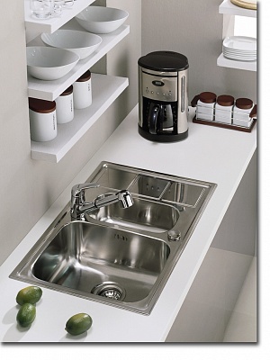 Мойка кухонная двойная Longran Lotus LTP780.500.15, 78x50x20, двойная