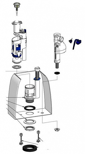 Напольный унитаз-компакт Zentrum, Оpen-back, микролифт, Vitra 9012B003-7204