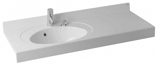 Раковина Акватон Отель 3/120 левая белая с навесами 1A70093NOT01L