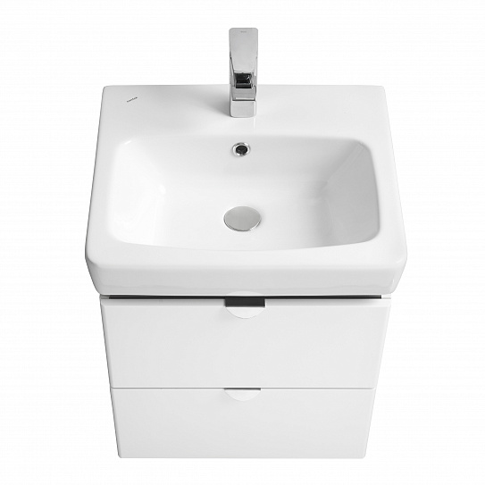 Тумба с раковиной Aquaton Скай PRO 60 белый глянец 1A238201SY010
