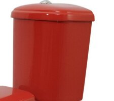 Бачок для унитаза Дора красный без крышки, без арматуры Оскольская керамика