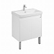 Тумба под раковину AQUATON Сканди Doors 70 белый глянец/белый матовый 1A278901SD010