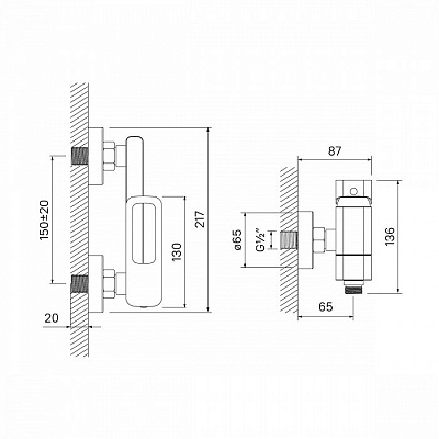 Смеситель для ванны Iddis Slide SLISB00i02WA