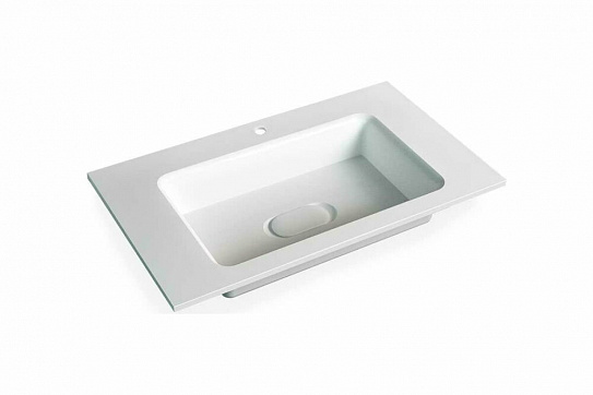 Раковина мебельная Modul 80 Velvex 4627173210430 из литьевого мрамора