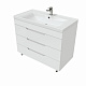 Тумба напольная с раковиной MIRSANT Soho Quadro 100/2  УТ000080650