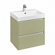 Тумба под раковину Roca Ona Olive 600 оливковый матовый, 2 ящика, ZRU9307859