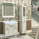 Тумба без раковины Акватон Жерона 85 белое серебро 1A158501GEM20