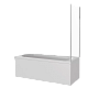 Шторка на ванну 75см Good Door Screen SP-75-C-CH ПД00104