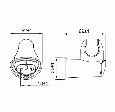 Держатель для лейки Iddis 030 030CP00I53