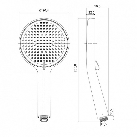 Лейка для душа Milardo Ideal Spa ILS3FBRM18