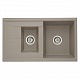 Мойка гранитная Акватон Делия 87 серый шёлк 1A716232DE250