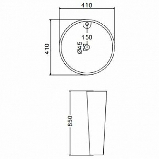 Gappo GT602 Раковина керамическая напольная