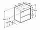 Тумба под раковину Roca Ona 600 темный вяз 2 ящика A857613511