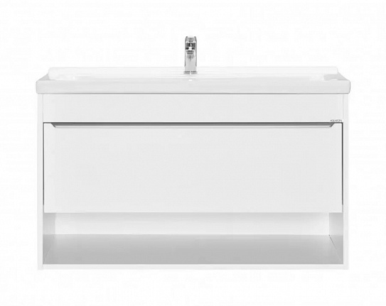 Тумба под раковину Aquaton Хоуп 100 1 створка Белый матовый 1A287401HP2B0 (под ум-к Миранда 100)