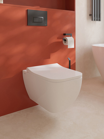 Унитаз подвесной безободковый, Vitra Shift 7742B003-0075 сиденье 810-003-009