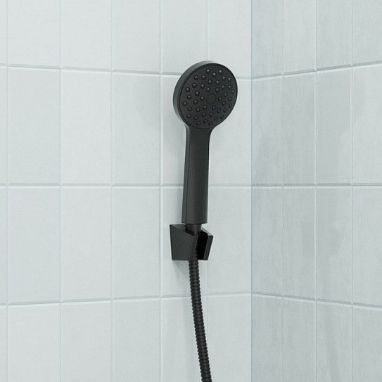 Душевой комплект, черный матовый, Buena, IDDIS BUE1FB0i16