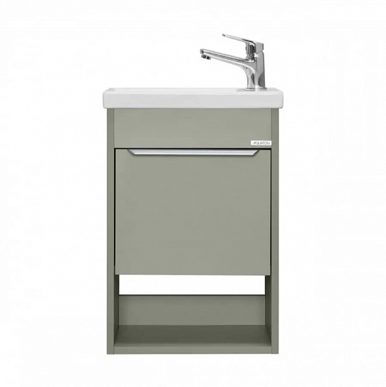 Тумба под раковину Aquaton Хоуп 40, 1 створка, хаки 1A287101HP9D0 (под рак.250963)