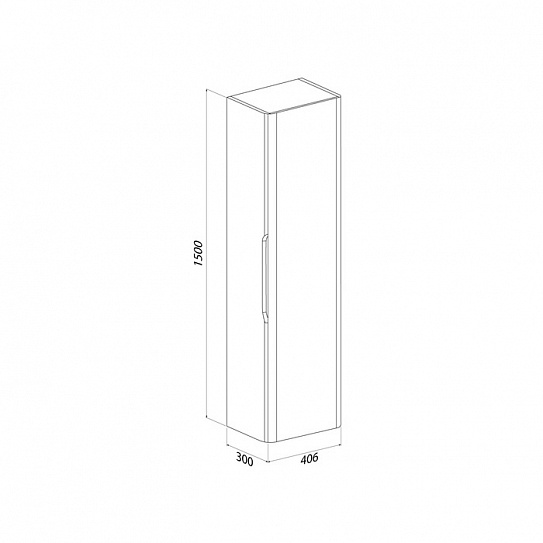 Пенал подвесной IDDIS Cloud X CLX40W0i97