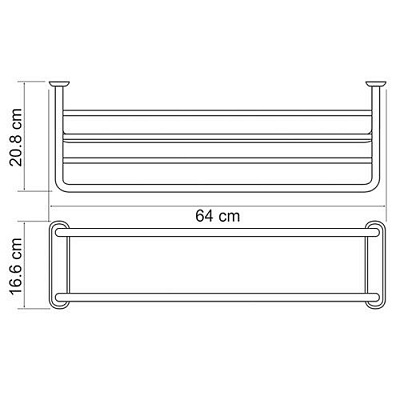 Полка для полотенец WasserKRAFT K-888