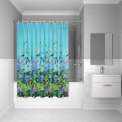 Штора для ванной комнаты Iddis 180*180см P22PV11i11