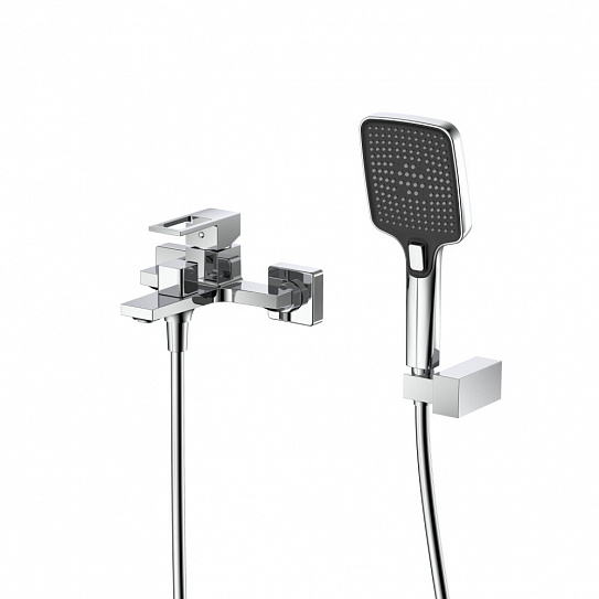 Смеситель для ванны с душем DQ Dortmund DA1713201 короткий излив хром