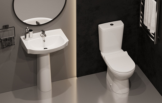 Напольный унитаз компакт Керамин Альбано R Дуал МЛ CDB00022744