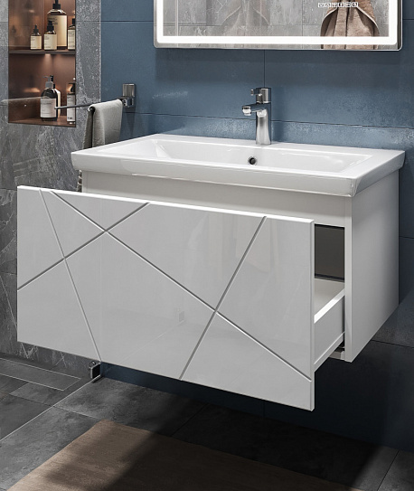 Тумба напольная с раковиной Vigo Geometry 800-0-1 35