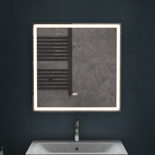 Зеркало в ванную 70х70 VIGO GEOMETRY LUXE 700 на взмах