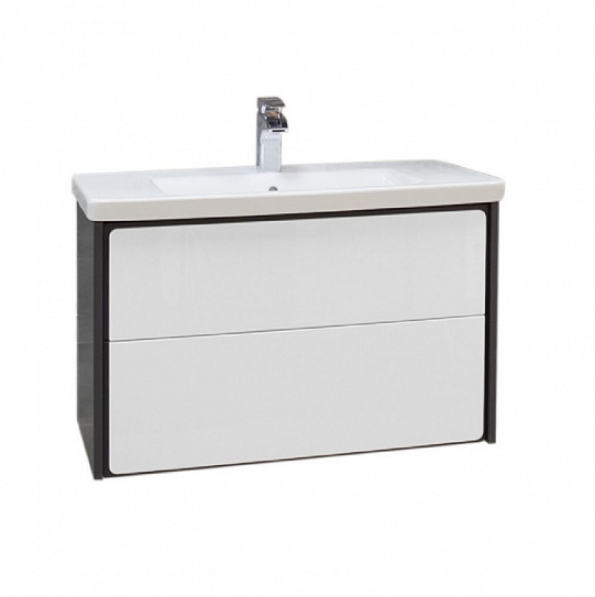 Тумба под раковину Roca Ronda 80 белый глянец/антрацит ZRU9302965