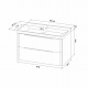Тумба с умывальником подвесная Iddis Cloud X 100 см, белый, CLX10W0i95K подходит умыв. 0171000i28