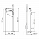 Напольный cмеситель для ванны WasserKRAFT Dinkel 5821