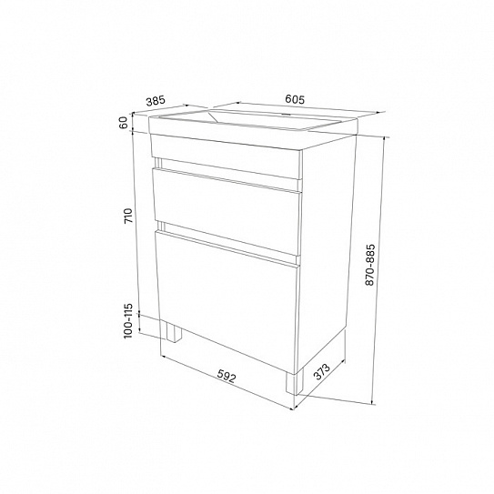 Тумба Iddis Zodiac ZOD6CBFi95