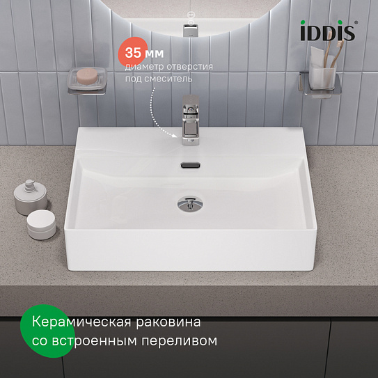 Раковина накладная /подвесная белая Bild IDDIS  BILWS60i27