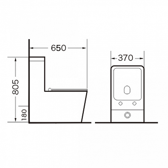 Унитаз пристенный Grossman GR-4445S