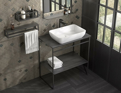Раковина накладная Kerama Marazzi PLAZA 55, PLR.wb.55 (витринный образец) Ликвидация