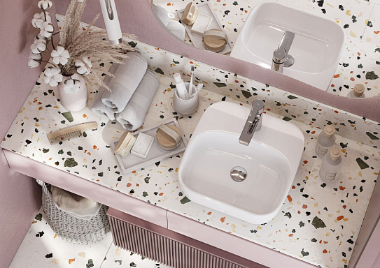 Раковина накладная Сантек Одри 420х420 Soft 1WH501709