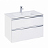 Тумба под раковину Roca The Gap 80 белый глянец 2 ящика A857399806