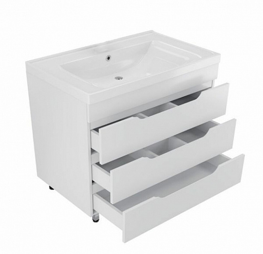 Тумба напольная MIRSANT Soho Quadro 100 (под раковину Deep-100 код 262517) УТ000043903