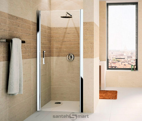 Душевая дверь Novellini Giada 1В 69-72 правая Silver/Clear GIADN1B69D-1B