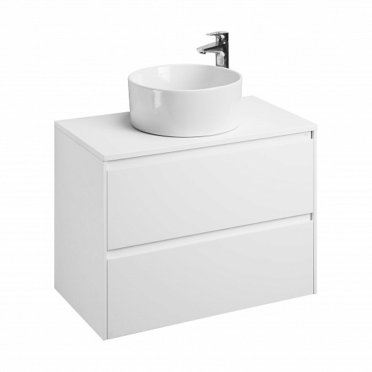 Тумба под раковину Roca Ona 800 белый матовый 2 ящика A857630509