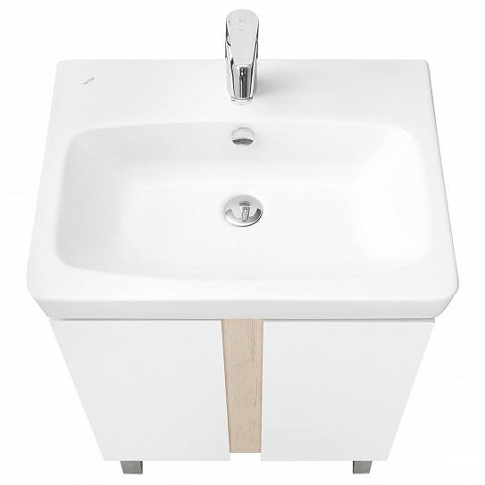 Тумба под раковину Aquaton Кантри 60 белый, дуб верона 1A257401AHB20