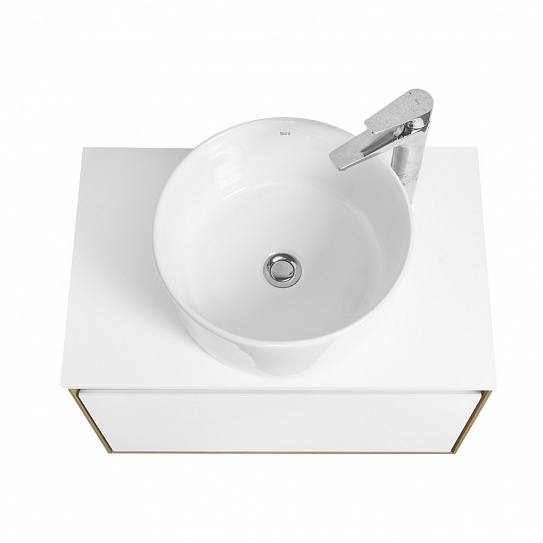 Тумба под раковину Aquaton Либерти 70 дуб эльвезия белый глянец 1A279801LYC70