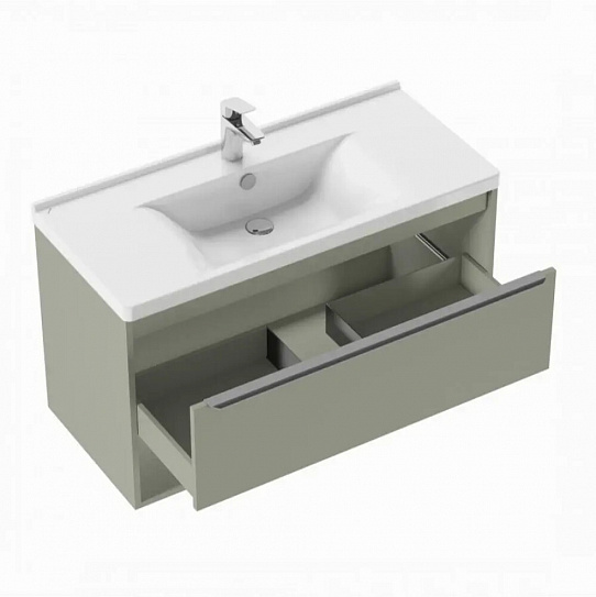 Тумба под раковину Aquaton Хоуп 100 Хаки 1A287401HP9D0 (под ум-к Миранда 100)