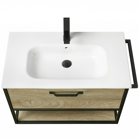 Тумба под накладную раковину Aquaton Лофт Фабрик 80 дуб эндгрейн 1A242401LTDU0