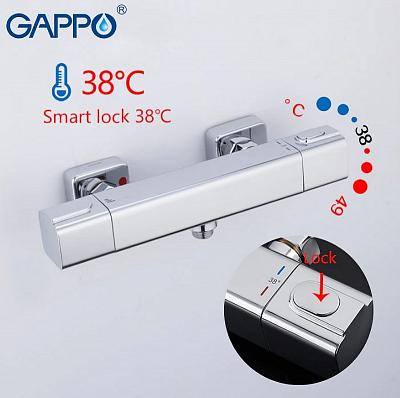 Смеситель для душа с термостатом Gappo G2091