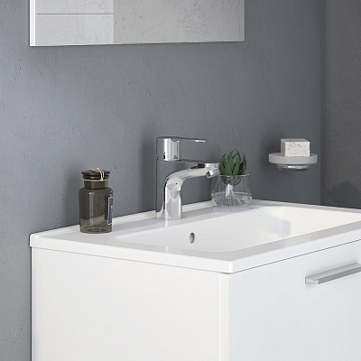Vitra Flow Round Набор смесителей 3-в-1 (смеситель для раковины, ванны, душ. гарнитур) A42302EXP