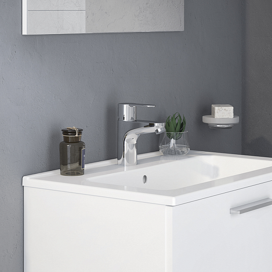 Vitra Flow Round Набор смесителей 3-в-1 (смеситель для раковины, ванны, душевой гарнитур) A42302EXP