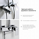 Душевой комплект со смесителем для ванны, 80/115 x 55,1 см WasserKRAFT A17701 (Ливневый дождь)