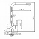 Cмеситель для кухни с подключением к фильтру с питьевой водой Calorie CAL9924A18-2