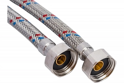 Подводка в оплётке S/S для смесителя, FIL- NOX, 1/2 x М10*1 х 18(35), 0.6 м (пара) MATEU 721060378